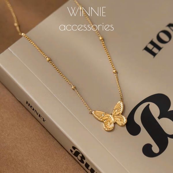  Dây chuyền Titan Bướm Retro 