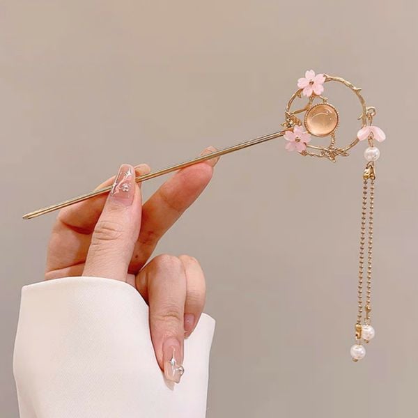  Trâm Hoa tròn hồng 