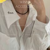  Dây chuyền Titan Mã não đen 