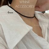  Dây chuyền Titan Mã não đen 