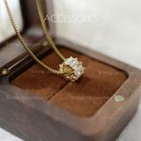  Dây chuyền Titan Zirconia Circle 