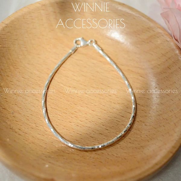  Vòng tay Bạc S925 Đa diện 2 ly 