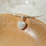  Charm Bạc S925 heart 