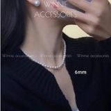  Dây chuyền Titan Ngọc trai trơn 