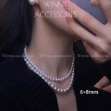  Dây chuyền Titan Ngọc trai trơn 