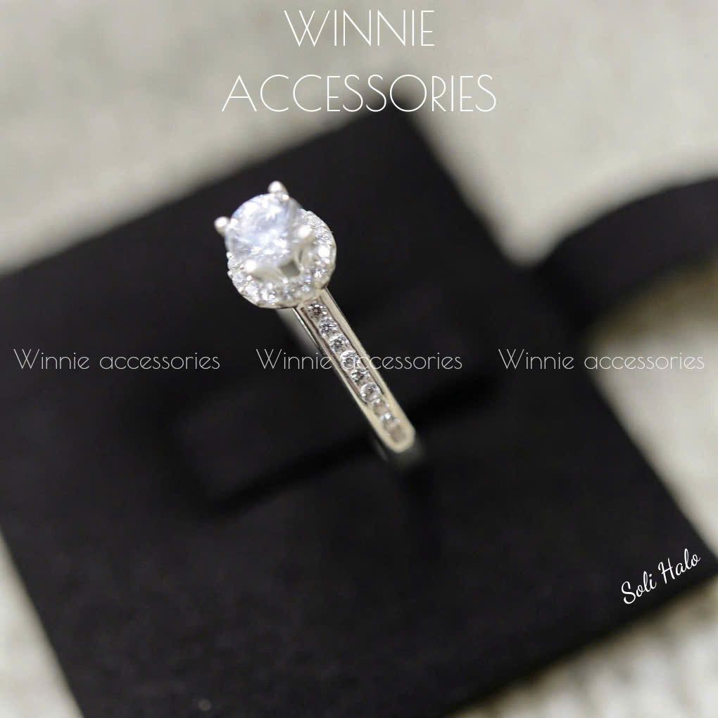  Nhẫn Bạc S925 Halo Soli 