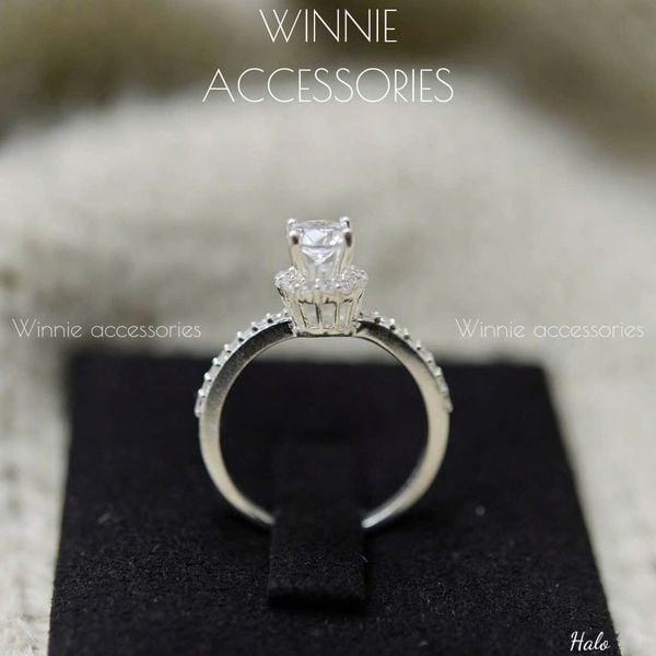  Nhẫn Bạc S925 Halo 