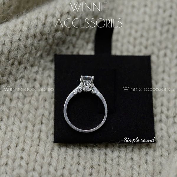  Nhẫn Bạc S925 Simple Round 