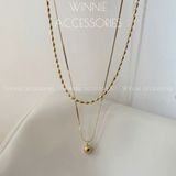  Dây chuyền titan Layer grain 