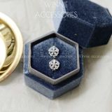  Hoa tai Bạc S925 GG Hoa tròn 