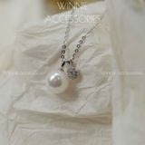  Dây chuyền Bạc S925 Diamond Pearl 