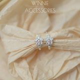  Hoa tai Bạc S925 Khoen Paw 