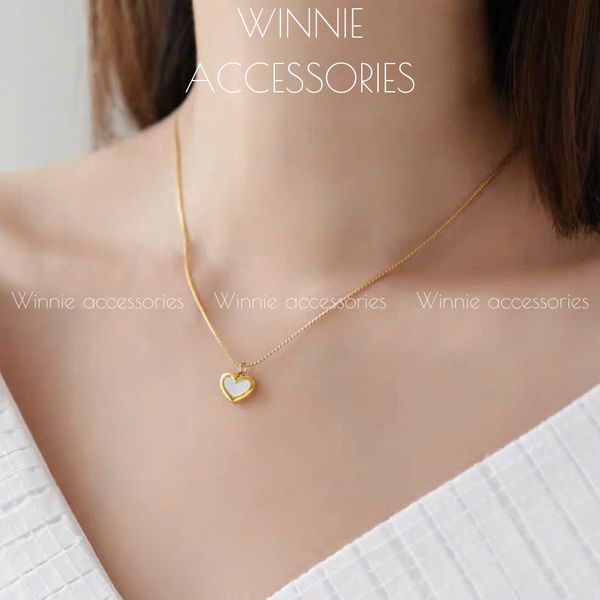  Dây chuyền titan Nacre Heart VG 