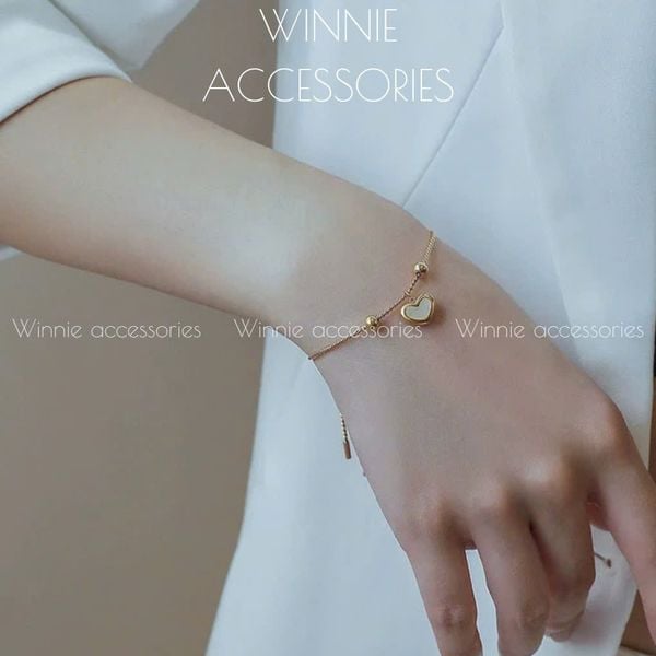  Lắc tay titan Nacre Heart VG 