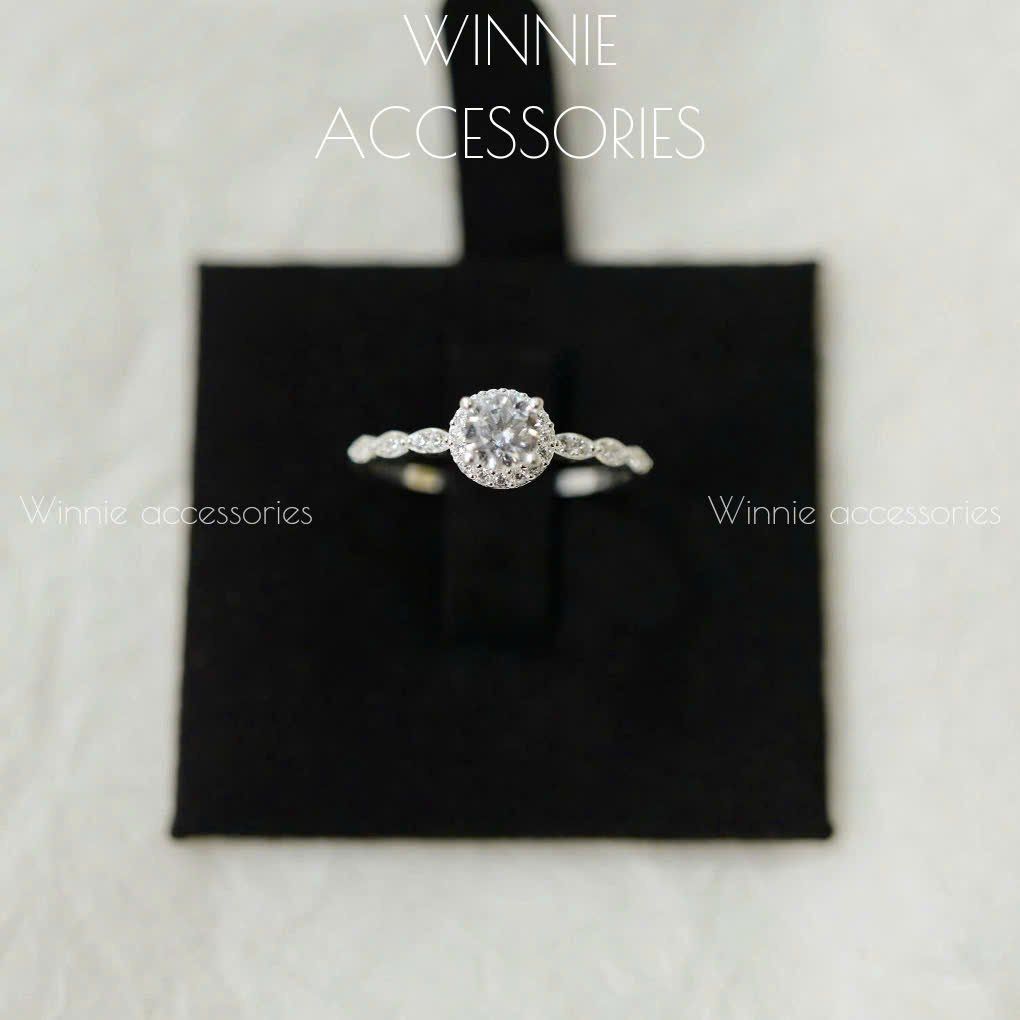  Nhẫn Bạc S925 Halo Mia 