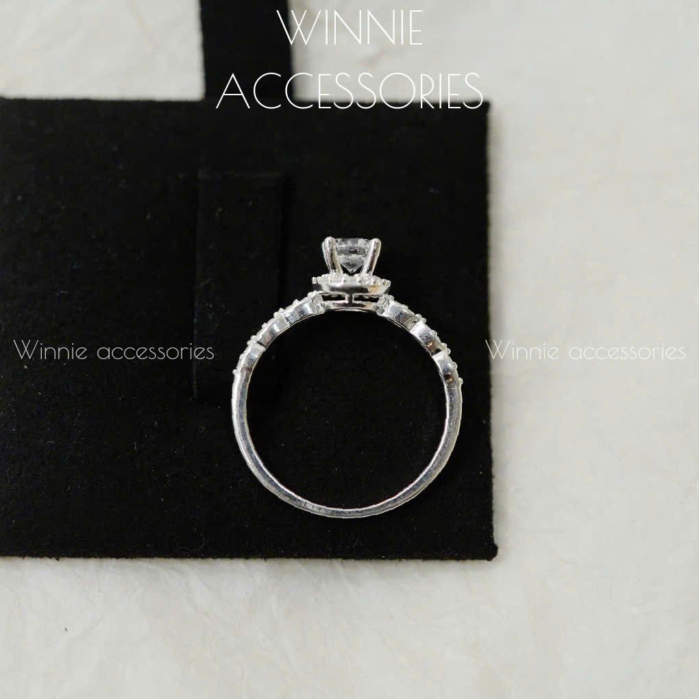  Nhẫn Bạc S925 Halo Mia 