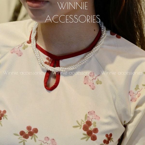  Dây chuyền Ngọc trai xoắn 