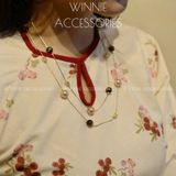  Dây chuyền Titan Ngọc trai dài Golden Coffee 