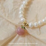  Lắc tay ngọc trai đào 