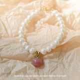  Lắc tay ngọc trai đào 