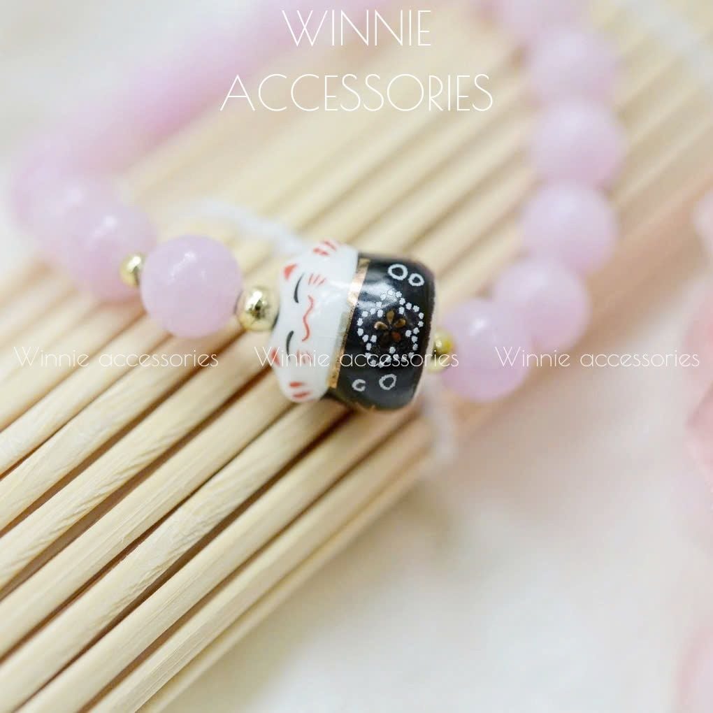  Vòng tay Neko tím mèo đen 