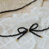  Dây chuyền Titan Choker Spinel Bow 