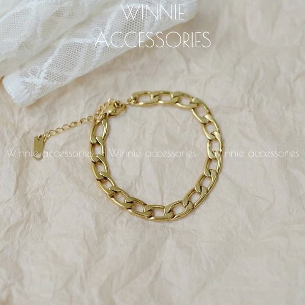  Lắc tay titan Flat chain L 