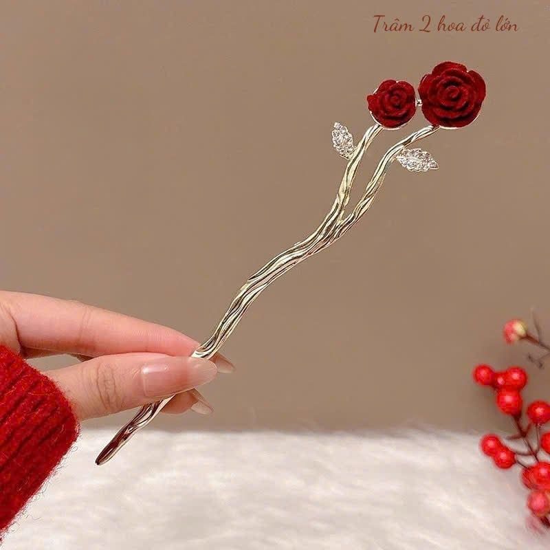  Trâm 2 Hoa đỏ lớn 
