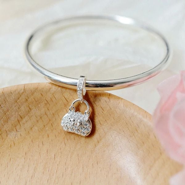  Charm Bạc S925 Túi Nơ 