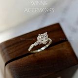  Nhẫn Bạc S925 Twist Heart 