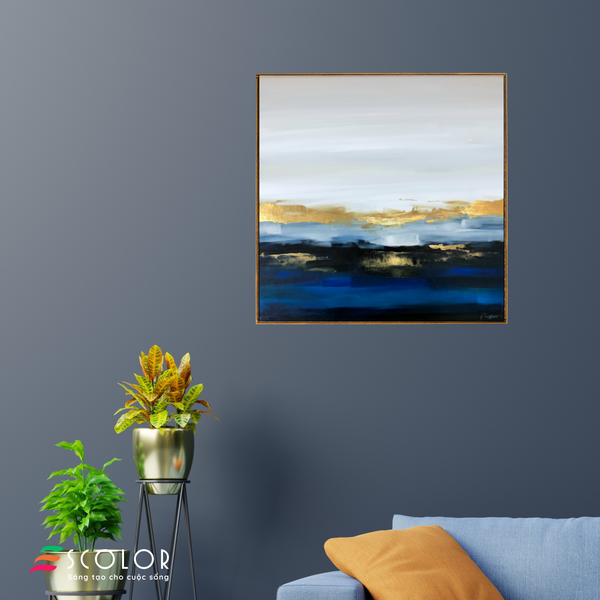 Tranh Hoàng hôn vàng - SCT00059