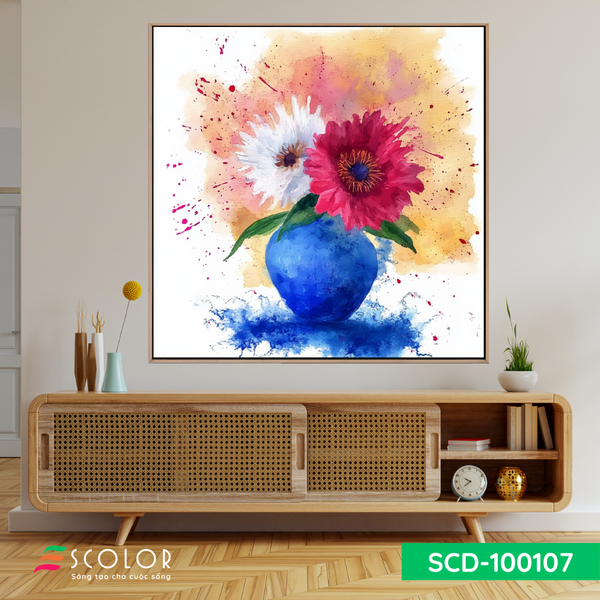 Tranh Sắc hoa rực rỡ - SCD100107
