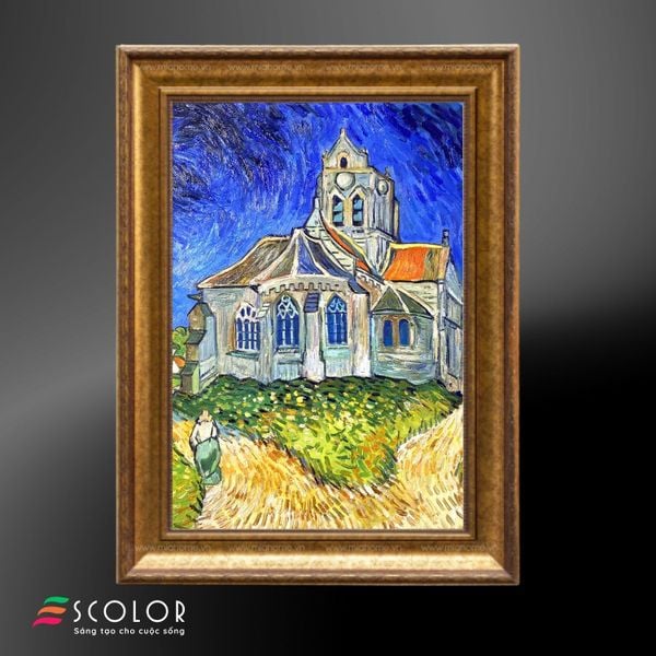 Tranh Ngôi nhà thờ cổ kính - SCL00039
