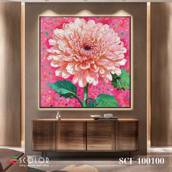 Tranh  Hoa Cúc Nở Rộ - SCF100100