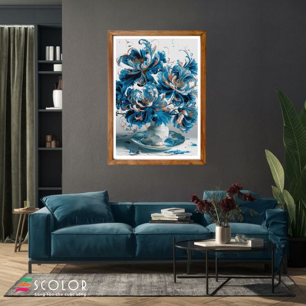 Tranh Vũ điệu hoa xanh - SCG00011