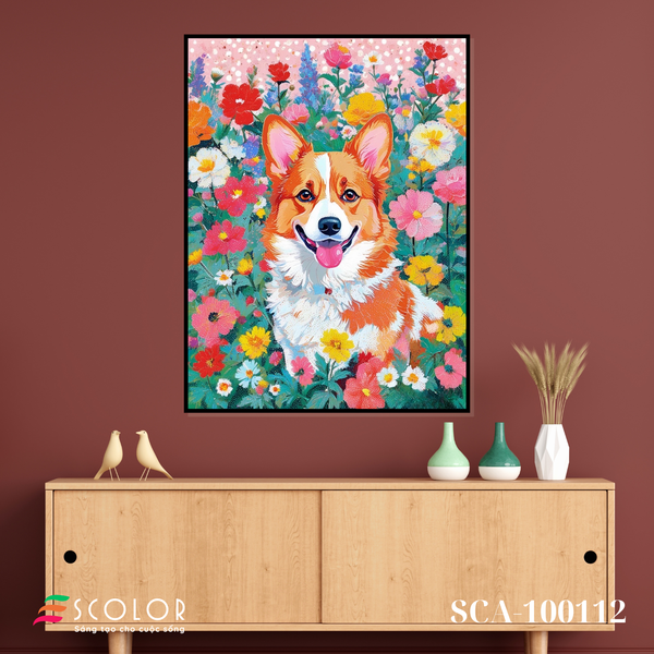 Tranh Nụ cười mùa xuân - SCA100112