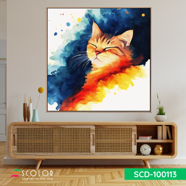 Tranh Yên bình trong màu sắc - SCD100113