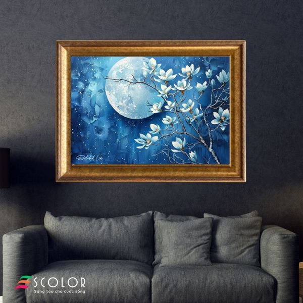 Tranh Đêm trăng hoa nở - SCL00006
