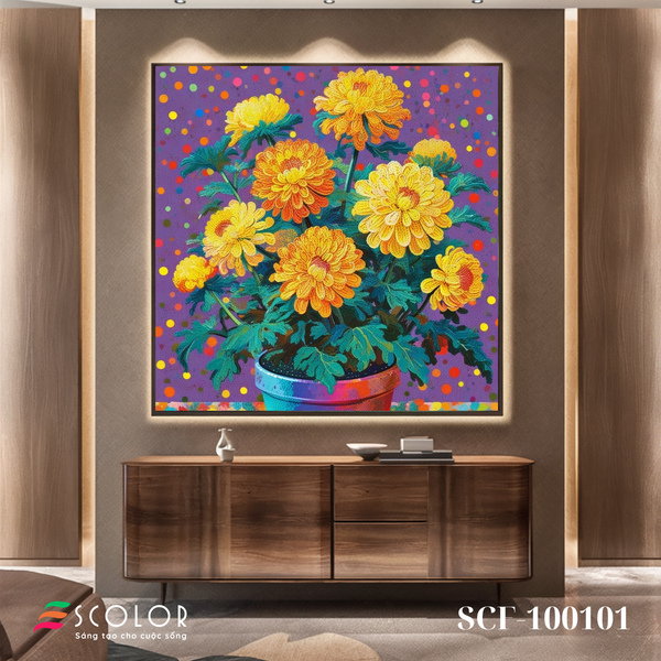 Tranh Sắc Hoa Tỏa Nắng - SCF100101