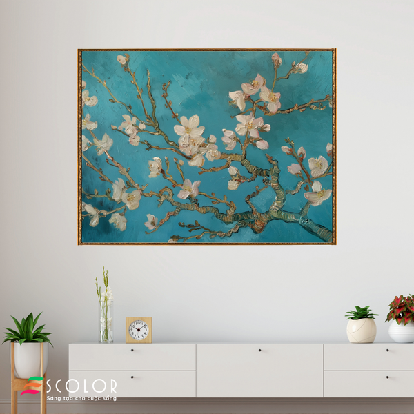 Tranh Cành hoa và bầu trời - SC00409