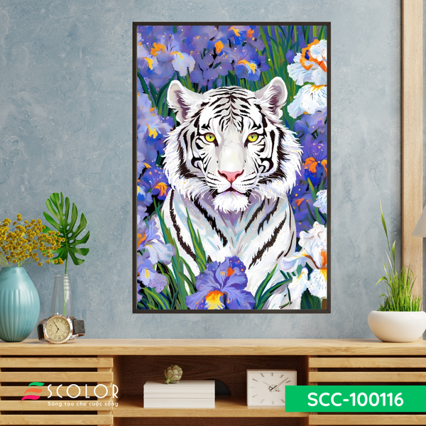 Tranh Uy nghi trong sắc tím - SCC100116