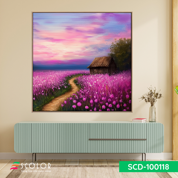 Tranh Đường về trong hoàng hôn - SCD100118