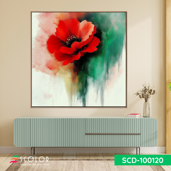 Tranh Sắc đỏ quyến rũ - SCD100120