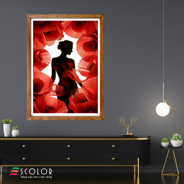 Tranh Hình bóng trong hoa - SCG00048