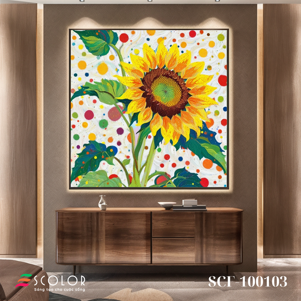 Tranh Hướng Dương Rạng Rỡ - SCF100103
