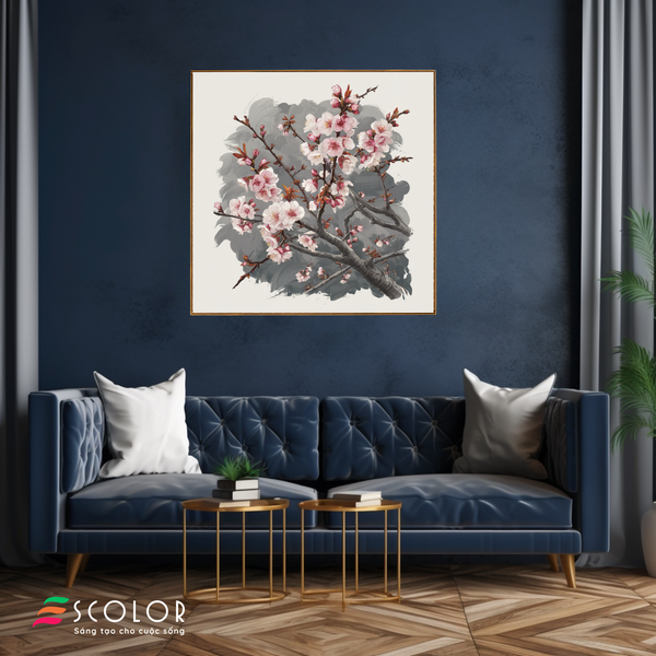 Tranh Hoa Anh Đào Nở Rộ - SCT00026