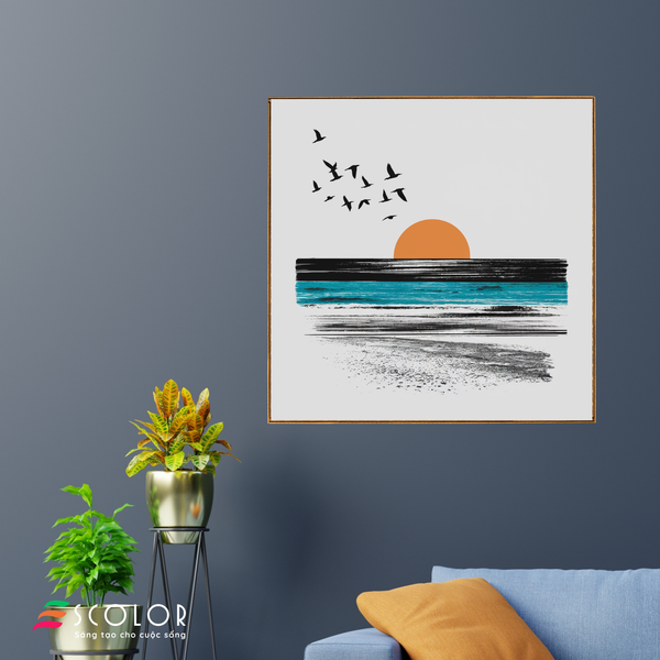 Tranh Hoàng Hôn Yên Bình - SCT00030