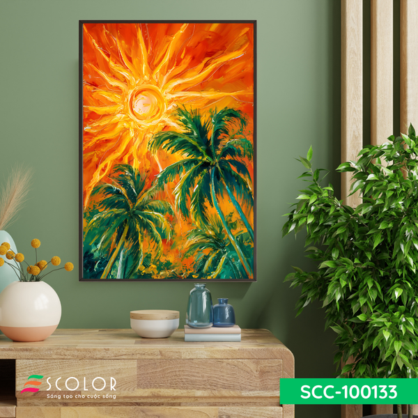 Tranh vũ điệu của mặt trời và cọ - SCC100133