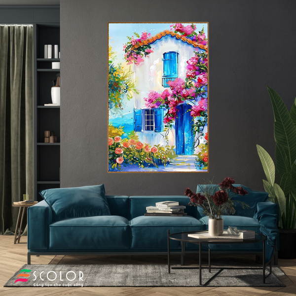 Tranh Ngôi Nhà Hoa Hồng - SC00074