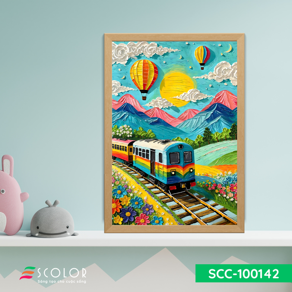 Tranh chuyến tàu mùa xuân - SCC100142